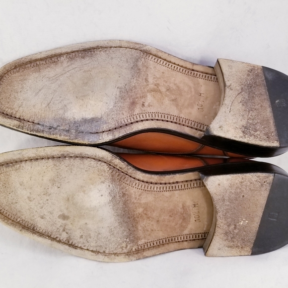 MAGNANNI MEN SHOES LOAFERS MONK BUCKLE STRAP WHISKEY COLOR SIZE 10.5 M - Picture 6 of 10